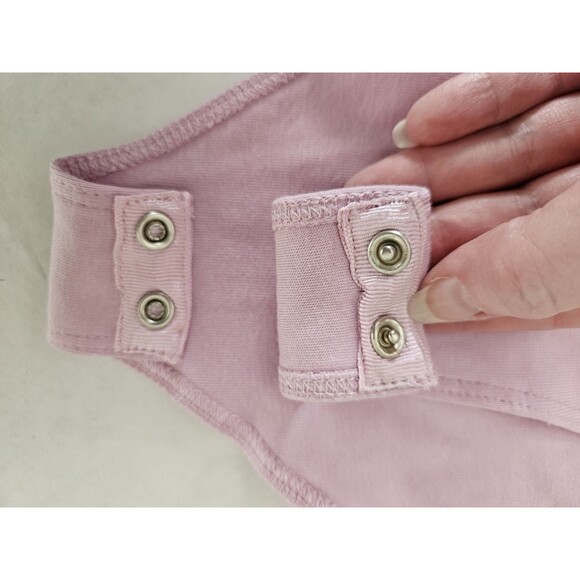 Zara Lavender Halter Bodysuit Size S Convertable Cotton Deep V Stretch NWT - Picture 5 of 9